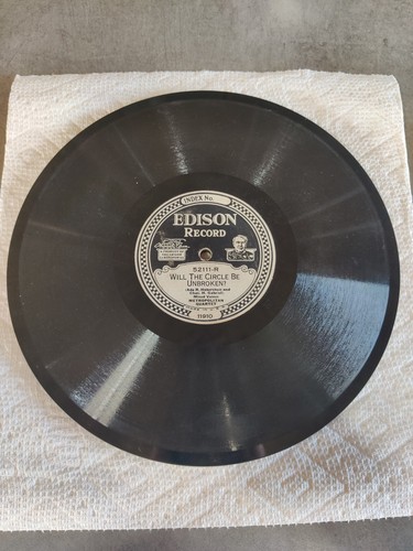 Edison record rpm will - record, 78