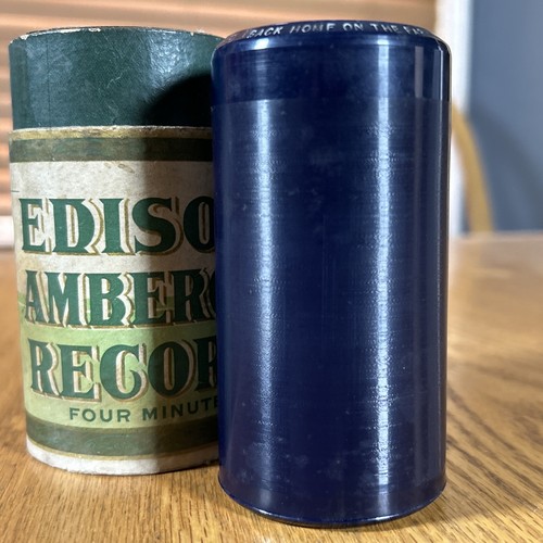 Edison cylinder record back - edison,